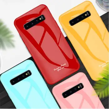 

Sinzean 25pcs Candy Pure Color Glass Case For Samsung Galaxy Note 10 Plus/S10E/S8/S9 Plus/Note 8/Note 9 Smooth Back Glass Case