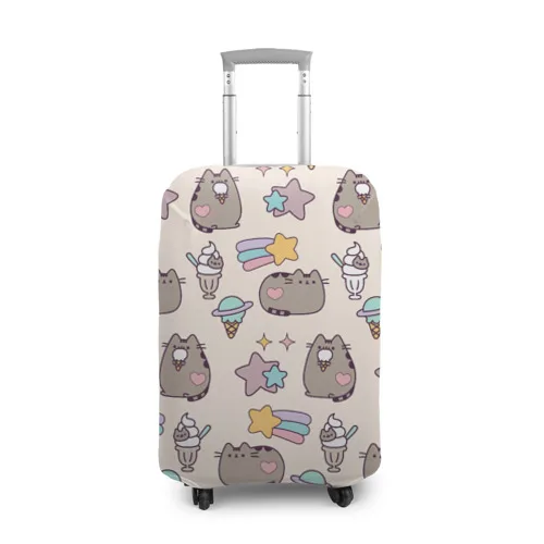 Чехол для чемодана 3D Pusheen Звезды И Мороженое|Детали и аксессуары сумок| |