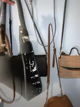 Bolso de compras exquisito para mujer, bolsos grandes de hombro informales Retro, bolso de mano con cadena de Color sólido de cuero para mujer 2020