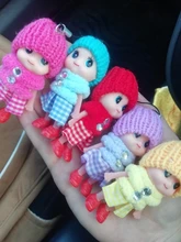 Mini muñecas interactivas de juguete para niños y niñas, muñeco Reborn de juguete, colgante pequeño con llave, 5 uds.