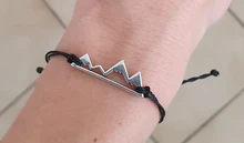 Skyrim-pulsera de cadena de cuerda tejida a mano para viajes al aire libre, Romántica aventura de montaña, senderismo, regalo de joyería para amantes