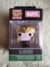 LLavero de Marvel The Loki de Los Vengadores para niños, figuras de acción, juguete con caja