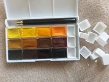 Mini caja vacía de 6/12/24/36/48 Uds. Para acuarelas, para artistas, estudiantes y principiantes