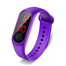 Relojes digitales para niños, pulsera electrónica LED, Digital, de moda deportiva, elegante