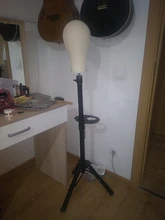 Alileader-soporte para pelucas, trípode para peluca con cabeza de bloque de lienzo, ajustable, kit para hacer peluca, TPins, regalo, 125Cm/60Cm