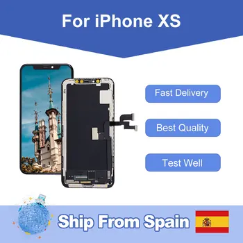 

Elekworld For iphone XS OLED LCD Screen Replacement Display With 3D Touch Digitizer Assembly Incell Ship Form Spain