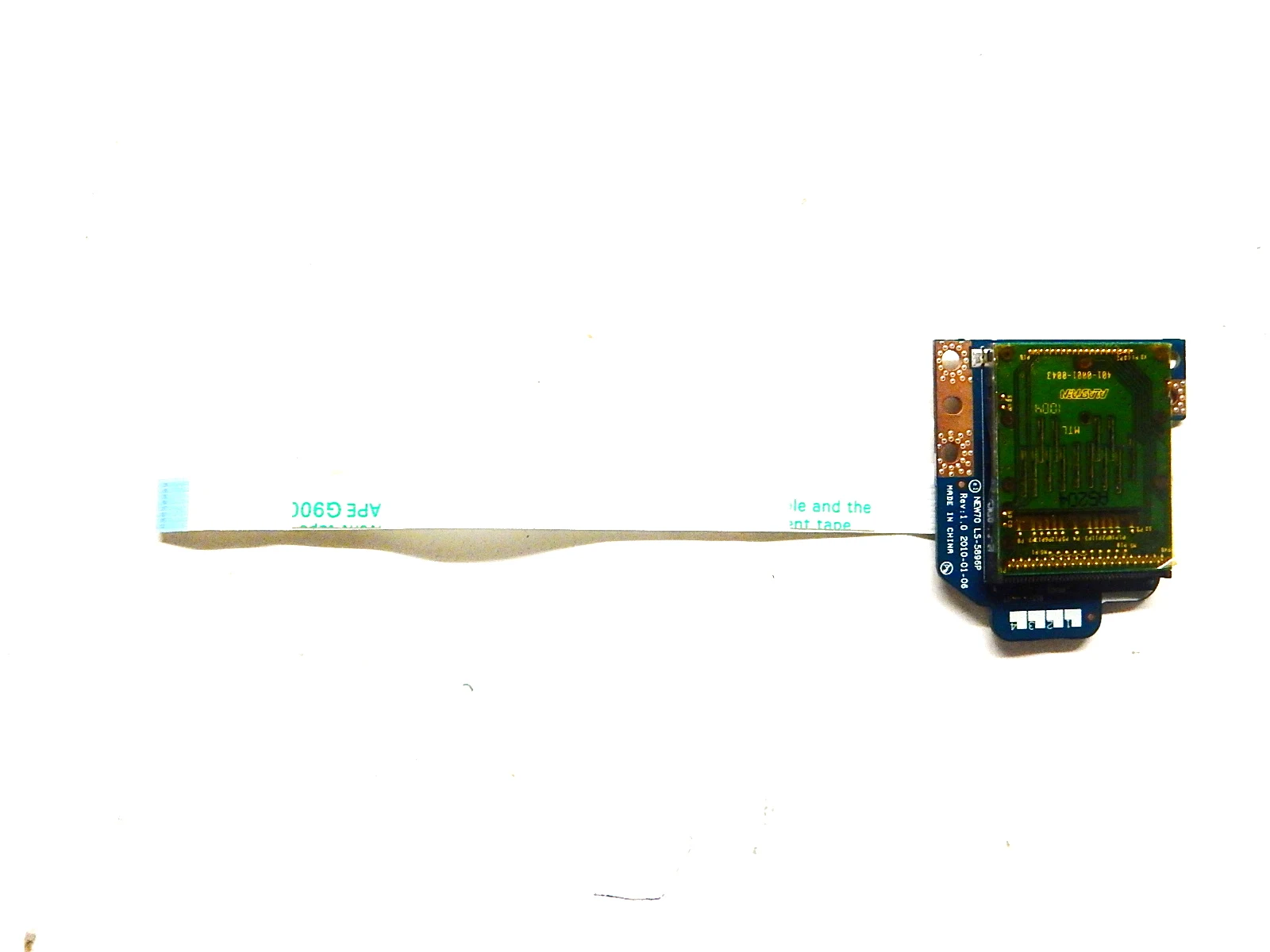 Плата картридера NEW70 LS-5896P Rev:1.0 с шлейфом NBX0000NK00 Packard Bell NEW90 NEW91 NEW95 TM86 TM82 eMachines E640 E642