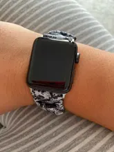 Scrunchie elástico correas de reloj de la venda de reloj para Apple Watch SERIE DE gomillas 6 5 4 3 38mm 40mm 42mm 44mm iwatch Correa pulsera de 6 5 4