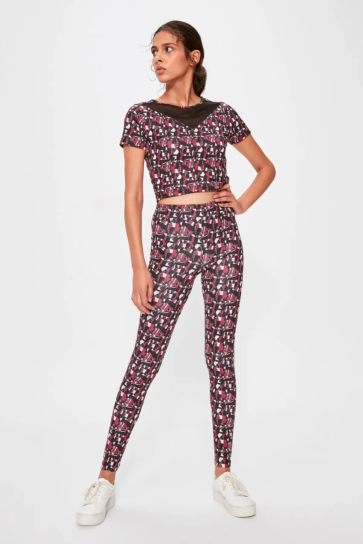 

Trendyol Multicolour Printed Sports Leggings TWOAW20TA0058