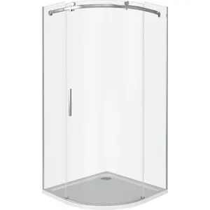 

Shower corner good door Galaxy R 100x100 transparent, Chrome (Galaxy r-100-c-ch)
