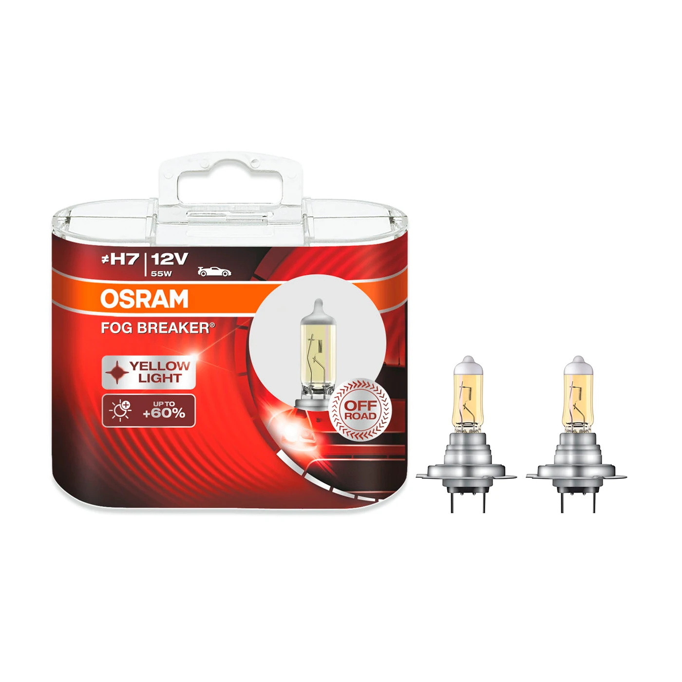 Лампа галогенная Osram Fog Breaker H7 12V 55W PX26d 2 шт. (бокс) | Автомобили и мотоциклы