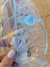 Juego de 2 unidades de accesorios para Cosplay de princesa Elsa, Tiaras y varita mágica para niña, accesorios para el cabello para niña