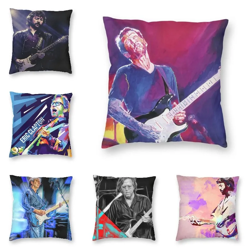 

Eric Clapton Crossroads Modern Pillow Cover Home Living Room Decoration Blues Guitarist Singer Sofa Cushion Covers Pillowcase