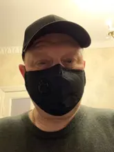 Mascarilla de algodón reutilizable para hombre y mujer, máscara respirador con filtro PM2.5, anticontaminación, lavable y antipolvo, color negro, 20 unidades