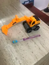 Excavadora clásica de juguete para niños, juguete de simulación de coche, modelo de vehículo, 1 Uds.