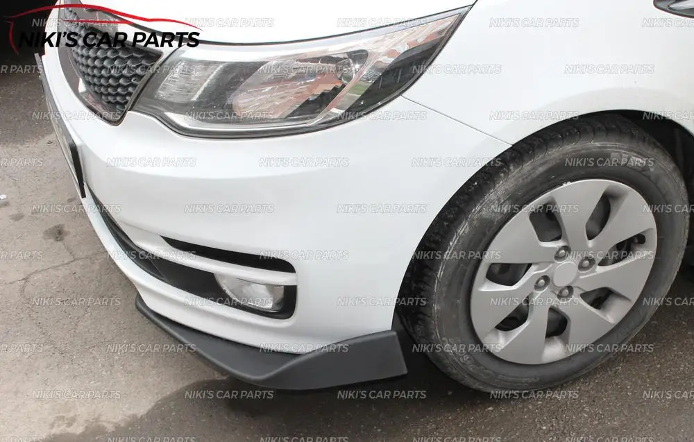 Fangs splitter for Kia Rio 3- on front bumper universal style ABS plastic molding decoration car styling tuning