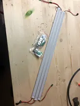 Light Cabinet-Bar Led-Hard-Strip Led-Per-Meter Flat-U-Profile Invisible 50cm 12VDC 20inch