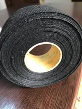 Rollo de cinta de tejido adhesivo, arnés de cableado para coche, color negro, 25M