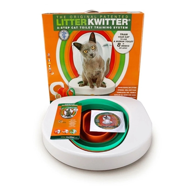 Cat Toilet Training  Kit Litter Box Puppy Cat Litter Mat Cat Toilet Trainer Toilet Pet Cleaning Cat Training Products