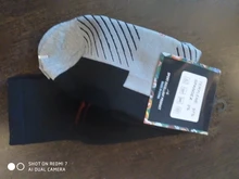 Calcetines deportivos profesionales para hombre y mujer, calcetín largo de esquí térmico, ciclismo de montaña al aire libre, ciclismo, correr, fútbol, color negro y rojo