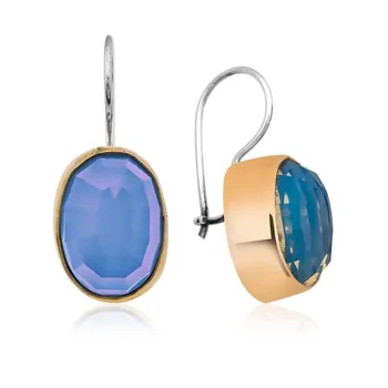 

Teleplus Silver Authentic Moonstone Earrings