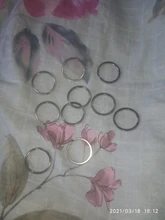 LLavero de acero inoxidable con agujeros para mujer, lote de 10 unidades, 20/23/25/28/30/33/35mm, partido redonda, regalo para hombre