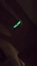 Anillo luminoso de acero inoxidable para hombre y mujer, joyería que brilla en la oscuridad