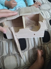 Birdhouse-Accessories Cage Bird-Box Nests Parrots Breeding Wooden Swallows for 23x13x12cm