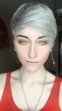 AMARA-lentes de contacto de colores para Halloween, 1 par, para ojos, maquillaje, fiesta, 1 año