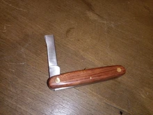 Cuchillo plegable para injertos de jardín, herramienta de corte de tijera para cortar árboles de plántulas