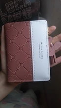 Corta de las mujeres monedero Patchwork monedero cremallera pequeño comprobado en relieve monederos con borlas lindo soporte para tarjetas Simple Mini Rosa bolsa de dinero