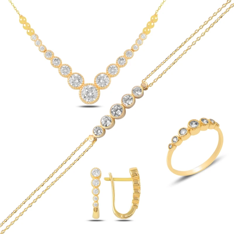 

Silver 925 Sterling Zircon Cubic Zirconia Set