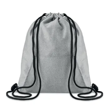 

Lot 3 PCs rope Bag with pocket SWEA Gray, Measures 35, 5X43 CM