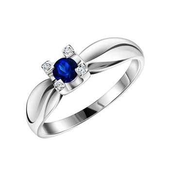 

Gold ring with sapphires and diamonds sunlight sample 585