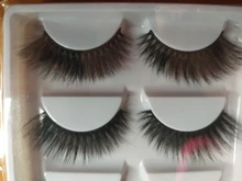 Pestañas postizas 3D de visón, pestañas largas y esponjosas hechas a mano, utensilios de maquillaje para ojos G806, 5 pares