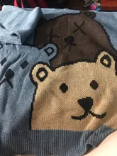 ZAZOMDE-suéter de oso de dibujos animados para hombre, ropa de invierno, Jersey de punto de manga larga a la moda, abrigo de algodón de gran tamaño, nuevo de 2020