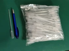 Pipeta de plástico desechable para laboratorio, herramientas de maquillaje de polietileno, gotero pastoral, 100 Uds., 0,2/1/3ML