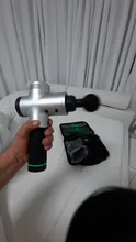 Pistola de masaje de alta frecuencia para relajación muscular, masajeador eléctrico con bolsa portátil, pistola de terapia para fitness