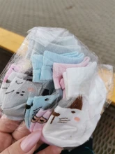 Calcetines de algodón para niños, novedad de verano, 5 par/lote Calcetines de malla ultrafinos para niños de 0 a 6 años