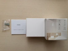 Aqara-Interruptor de luz inteligente para el hogar, switch de triple botón con control remoto inalambrico, clave, cable de fuego neutro y conectividad ZiGBee con aplicación Smart home para Mijia