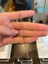 JeeMango de acero inoxidable Flor de cristal CZ colgante de planta pulseras para las mujeres cadena de oro rosa y pulsera de enlace pulsera JB19114