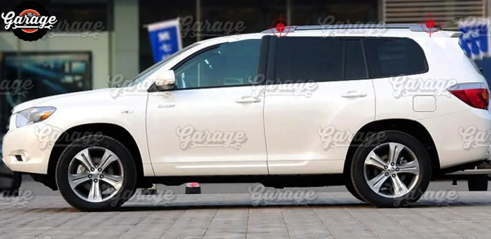 Накладки на крышу для Toyota Highlander 2008-2013, АБС-пластик, 1 комплект/4 шт., украшение для автомобиля