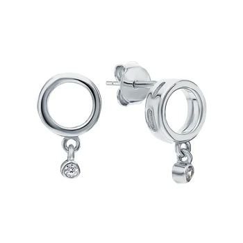 

Silver earrings with cubic zirconium sunlight sample 925