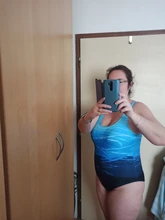 Yomay-bañador De una pieza para mujer, traje De baño Vintage con degradado, Monokini entrecruzado en la espalda, traje De baño para vestir en la playa, Maillot De baño