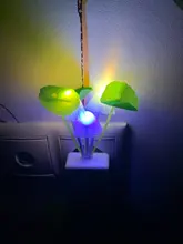 Luminaria-Lamp Mushroom Night-Light Us-Plug LED Induction-Dream Novelty Fungus 220V EU