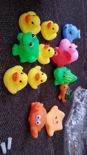 Bathing-Toy Float Swimming-Water-Toys Squeeze Animals Soft-Rubber Colorful Baby Sound-Squeaky