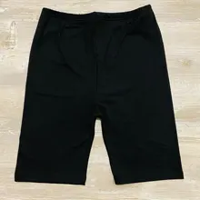 ropa mujer deportivo pantalones cortos de mujer pantalones cortos ropa shorts verano mujer sexys de motorista para Shorts finos informales de cintura alta para verano, ajustados hasta la rodilla, para ciclismo pantalon
