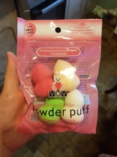 Esponja de maquillaje 4 unids/pack belleza maquillaje fundación de Puff conjunto seco y húmedo esponja Puff de polvo para cara líquido fundación crema