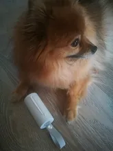 Poop-Bag-Holder Waste-Bag Bags-8-Roll Dispenser-1pcs Earth-Rated Dog To Leash Silica-Gel