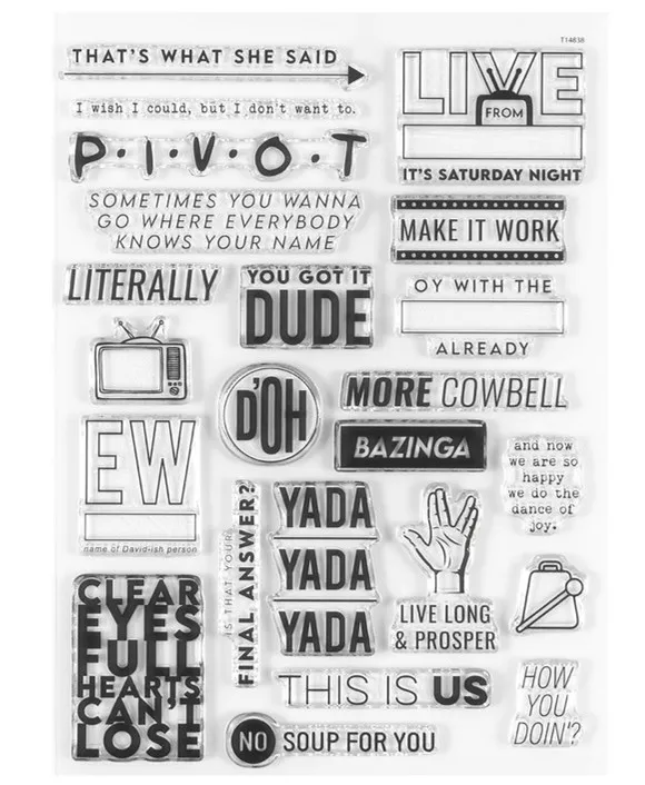 English Clear Stamp for Scrapbooking Transparent Silicone Rubber DIY Photo Album Decor 491 clear stamps clear rubber stamps